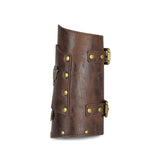 PU Leather Arm Guard Medieval Vambrace Steampunk Knight Retro Gauntlet Wristband