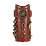 PU Leather Arm Guard Medieval Vambrace Steampunk Knight Retro Gauntlet Wristband