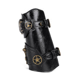 PU Leather Arm Guard Medieval Vambrace Steampunk Knight Retro Gauntlet Wristband