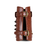 PU Leather Arm Guard Medieval Vambrace Steampunk Knight Retro Gauntlet Wristband