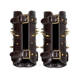 PU Leather Arm Guard Medieval Vambrace Steampunk Knight Retro Gauntlet Wristband