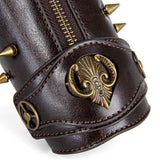 PU Leather Arm Guard Medieval Vambrace Steampunk Knight Retro Gauntlet Wristband