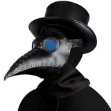 Plague Doctor Bird Mask Faux PU Leather Cosplay Retro Steampunk Long Nose Bird Beak