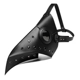 Plague Doctor Bird Mask Faux PU Leather Cosplay Retro Steampunk Long Nose Bird Beak