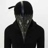 Plague Doctor Bird Mask Faux PU Leather Cosplay Retro Steampunk Long Nose Bird Beak