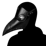 Plague Doctor Mask PU Leather Long Nose Bird Halloween Costume Mask