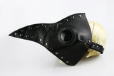 Plague Doctor Mask PU Leather Long Nose Bird Halloween Costume Mask