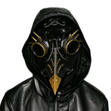 Plague Doctor Mask PU Leather Long Nose Bird Halloween Costume Mask