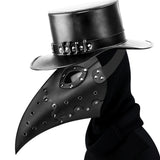 Plague Doctor Mask PU Leather Long Nose Bird Halloween Costume Mask