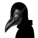 Plague Doctor Mask PU Leather Long Nose Bird Halloween Costume Mask