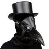 Plague Doctor Mask PU Leather Long Nose Bird Halloween Costume Mask