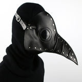 Plague Doctor Mask PU Leather Long Nose Bird Halloween Costume Mask