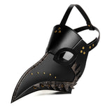 Plague Doctor Mask PU Leather Long Nose Bird Halloween Costume Mask