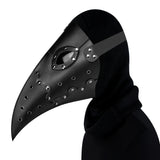 Plague Doctor Mask PU Leather Long Nose Bird Halloween Costume Mask