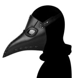 Plague Doctor Mask PU Leather Long Nose Bird Halloween Costume Mask