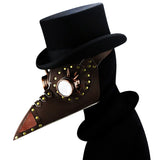 Plague Doctor Mask PU Leather Long Nose Bird Halloween Costume Mask