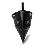 Plague Doctor Mask PU Leather Long Nose Bird Halloween Costume Mask