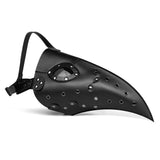 Plague Doctor Mask PU Leather Long Nose Bird Halloween Costume Mask