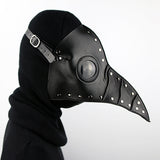 Plague Doctor Mask PU Leather Long Nose Bird Halloween Costume Mask