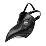 Plague Doctor Mask PU Leather Long Nose Bird Halloween Costume Mask