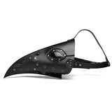 Plague Doctor Mask PU Leather Long Nose Bird Halloween Costume Mask