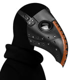 Plague Doctor Mask PU Leather Long Nose Bird Halloween Costume Mask