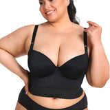 Plus Size Big Breast Full Back Coverage Bra Fat Deep Cup Shape Bra Wireless Push up Bra