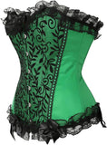 Plus Size Corsets for Women Floral Overbust Corset Top Bustier