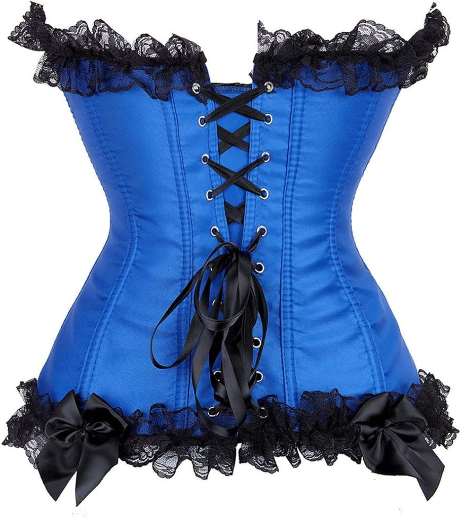 Plus Size Corsets for Women Floral Overbust Corset Top Bustier