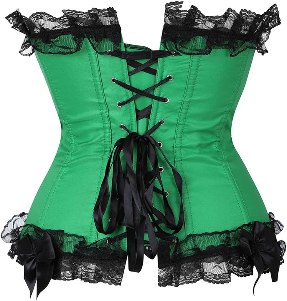 Plus Size Corsets for Women Floral Overbust Corset Top Bustier