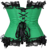 Plus Size Corsets for Women Floral Overbust Corset Top Bustier