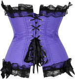 Plus Size Corsets for Women Floral Overbust Corset Top Bustier