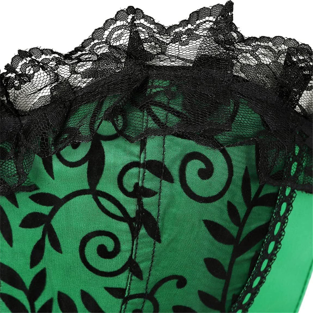 Plus Size Corsets for Women Floral Overbust Corset Top Bustier