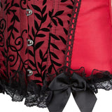 Plus Size Corsets for Women Floral Overbust Corset Top Bustier