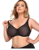 Plus Size Sexy Lace Bras Underwire Bra Bralette Underwear Delicate Embroidery Brassiere