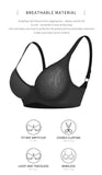 Plus Size Sexy Lace Bras Underwire Bra Bralette Underwear Delicate Embroidery Brassiere