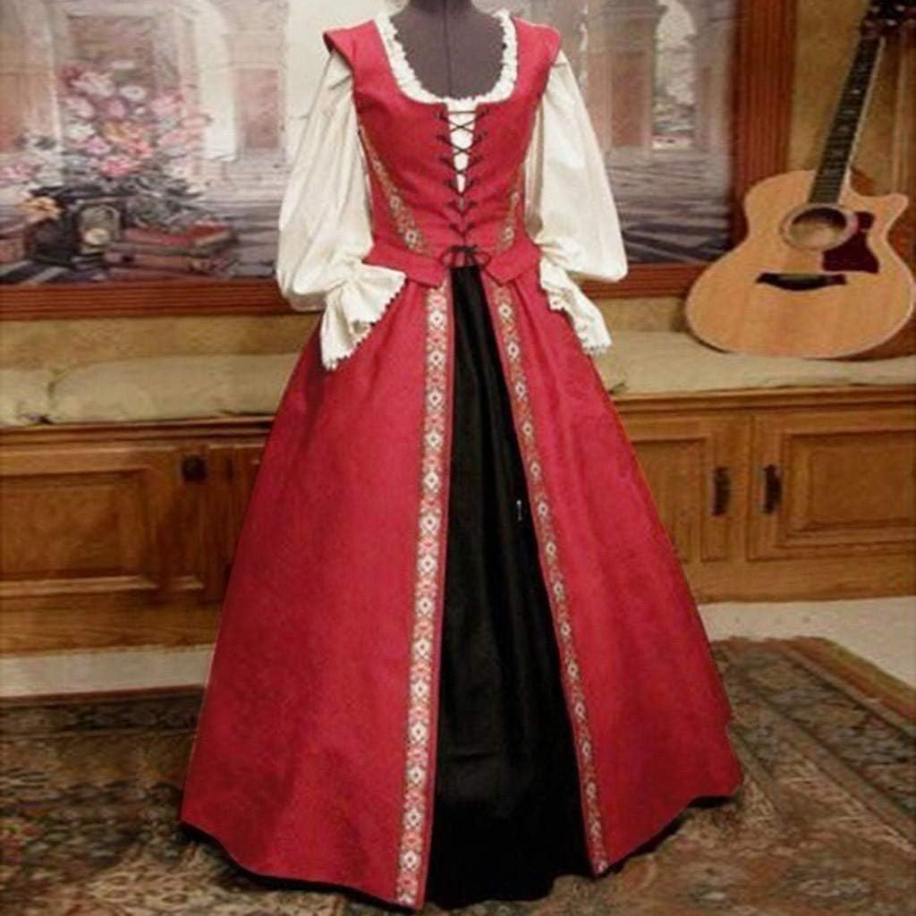 Renaissance Costumes for Women Medieval Renaissance Faire Dress Queen Princess Vintage Halloween Costumes