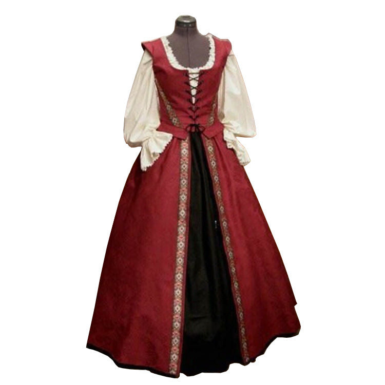Renaissance Costumes for Women Medieval Renaissance Faire Dress Queen Princess Vintage Halloween Costumes