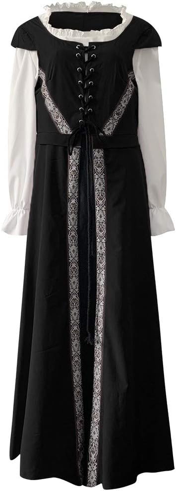 Renaissance Costumes for Women Medieval Renaissance Faire Dress Queen Princess Vintage Halloween Costumes