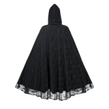 Renaissance Hooded Cape Gothic Velvet Cloak Medieval Witch Capelet