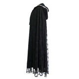Renaissance Hooded Cape Gothic Velvet Cloak Medieval Witch Capelet