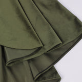 Renaissance Hooded Green Cloak Medieval Velvet Cape with Hood Men Women Capelet for Hobbit Halloween Costume