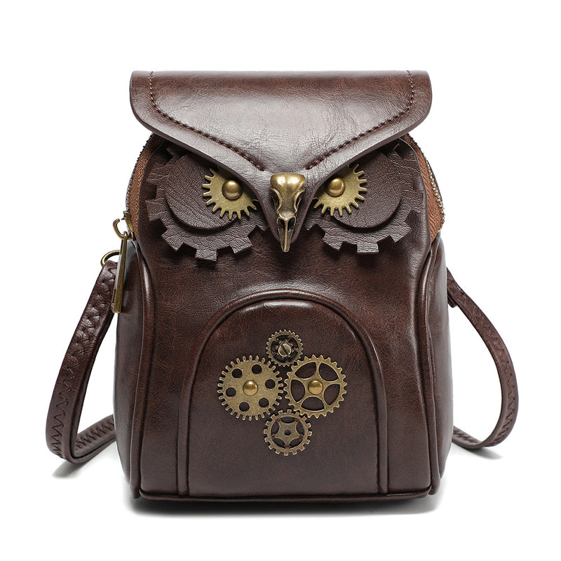 Renaissance Small Owl Messenger Satchel Bag Medieval Steampunk Goth Pirate Coin Pouch Ren Faire Bag
