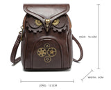 Renaissance Small Owl Messenger Satchel Bag Medieval Steampunk Goth Pirate Coin Pouch Ren Faire Bag