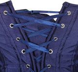 Satin Sexy Strong Boned Corset Lace Up Overbust Waist Cincher Bustier Bodyshaper Top