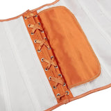 Satin Sexy Strong Boned Corset Lace Up Overbust Waist Cincher Bustier Bodyshaper Top