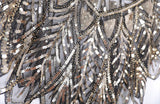 Sequin Beaded Evening Cape 1920s Fringed Shawl Wraps Wedding Bridal Shawl Scarf