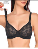 Sexy Bralette Underwear Push Up Plus Size Bra Black Lace Bra Brassiere