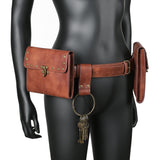 Steampunk Bags and Belts Kit Leather Rivet Thigh Belt Bag Accessories