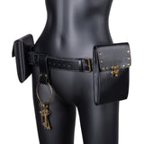 Steampunk Bags and Belts Kit Leather Rivet Thigh Belt Bag Accessories